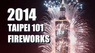 2014 Taipei 101 New Year Fireworks 2014年台北101跨年煙火 Taiwan New Year's Eve NYE 1080p