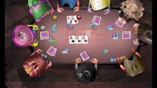 Governor of Poker: 6 players all-in + 4 players busted