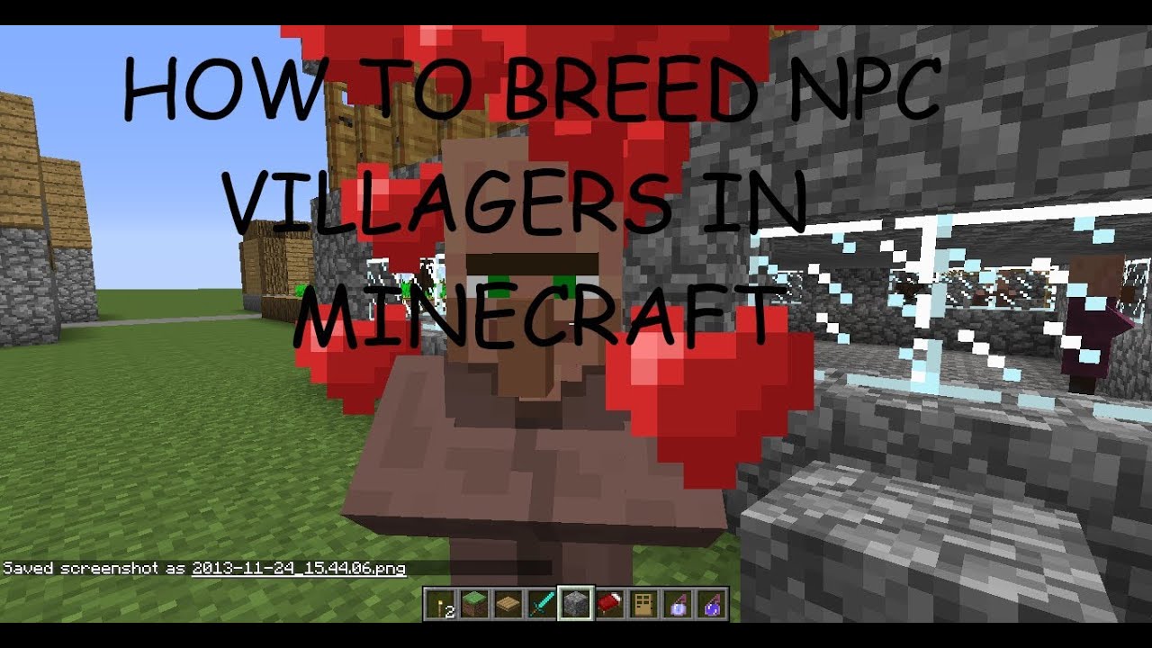 How to Breed Villagers in Minecraft 1.7.10 (HD) YouTube