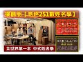 21世紀：楊鶴朋『易經251數姓名學』筆劃數吉凶