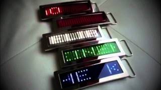 led scrolling belt buckle