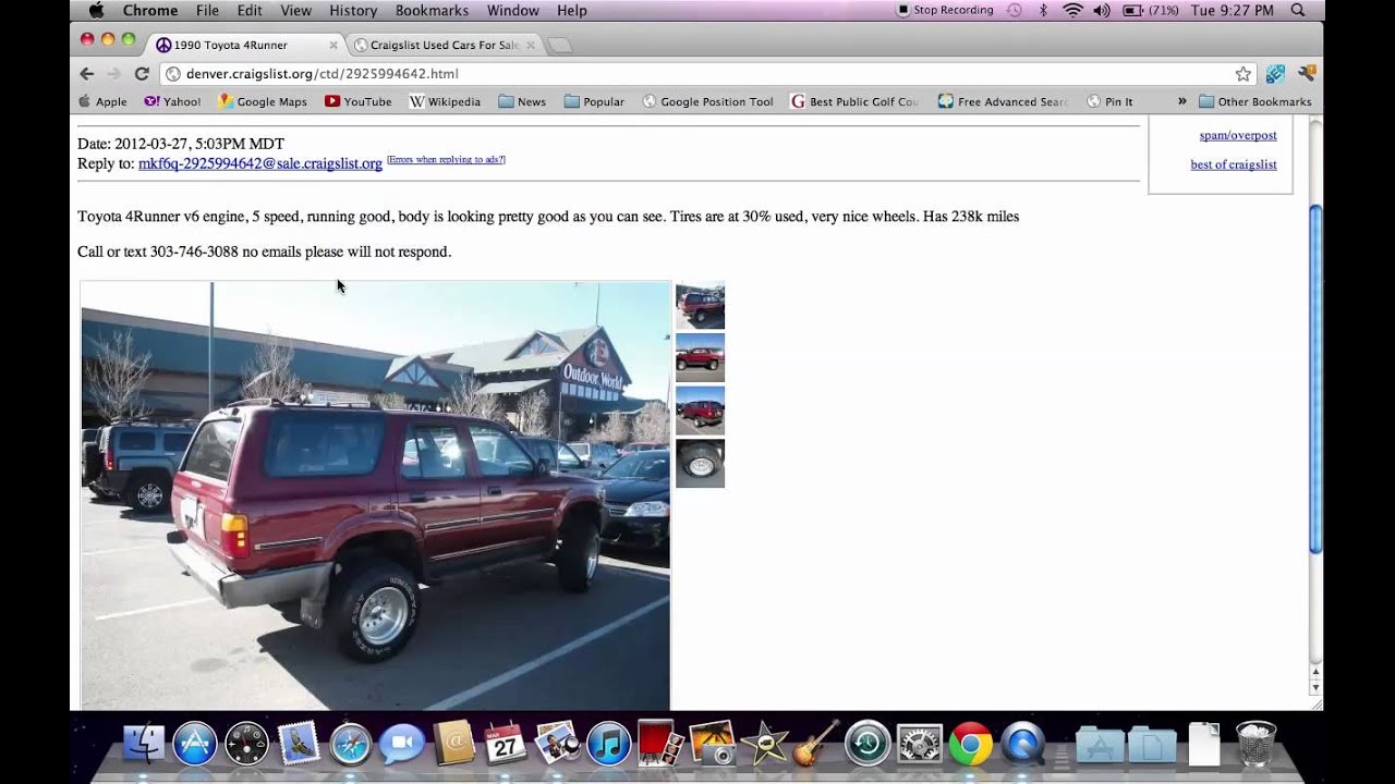 Craigslist Denver Used Cars Online - Toyota Trucks and ...