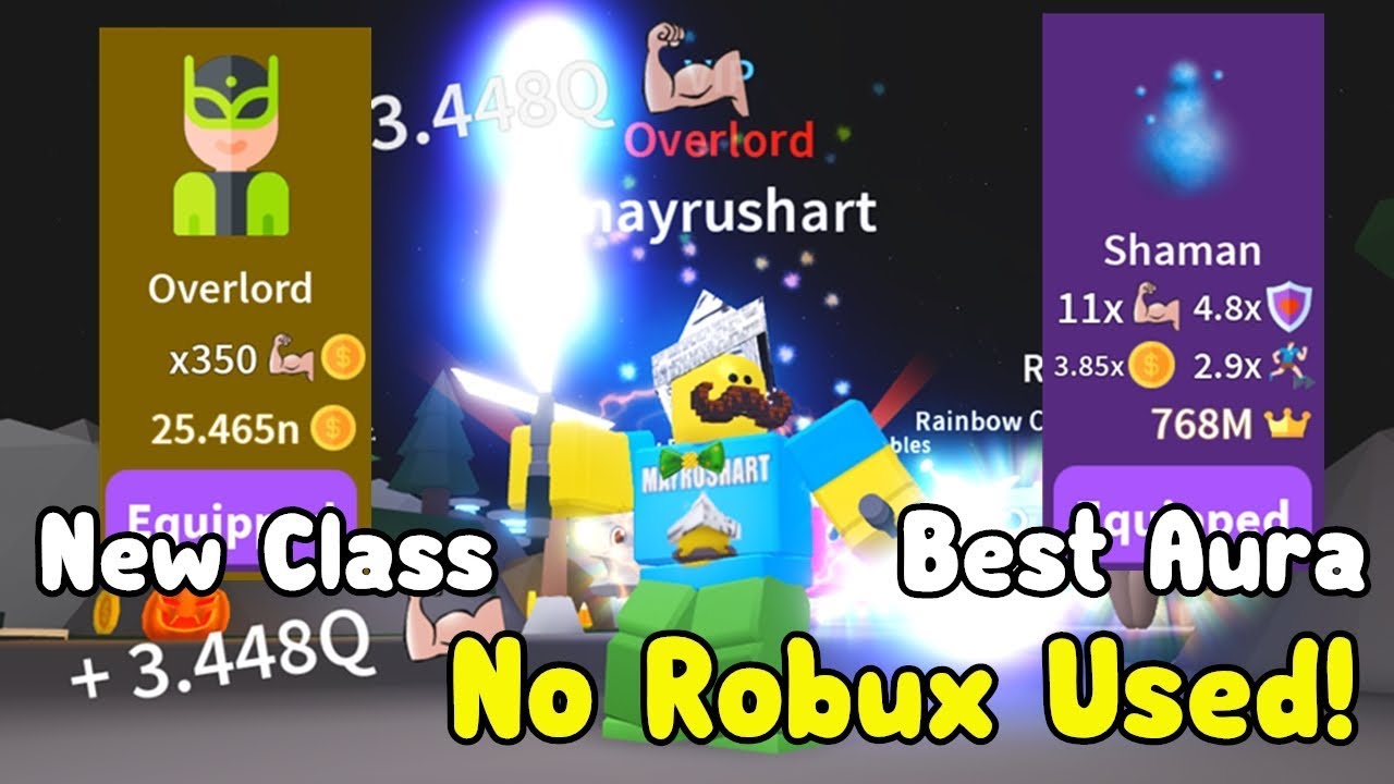 I Got Next New Class Overlord Without Robux Bought Best Aura