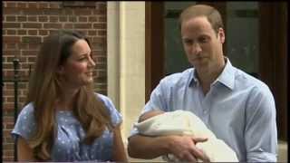 William & Kate present their baby boy