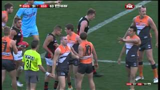 Dons brawl, Giants goal - AFL