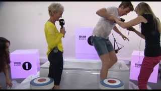 Judy Murray gives Greg an ice bath