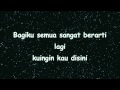 Hingga Akhir Waktu lirik album artwork