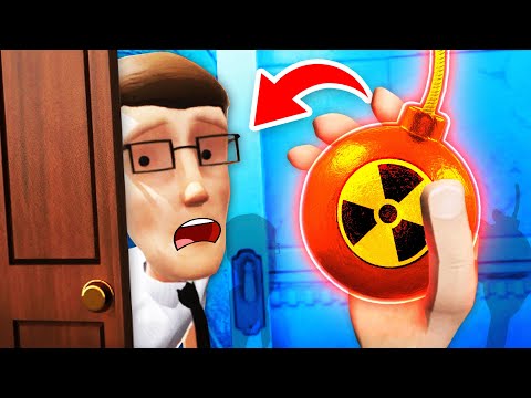 Creating A SECRET BOMB To DESTROY HOTEL MANAGER (Hotel R'n'R VR Funny Gameplay)
