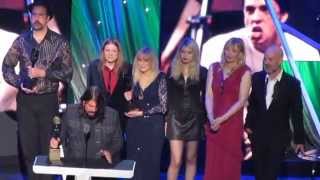 Nirvana's Rock&Roll Hall of Fame Complete Induction Speech Barclays Center Brooklyn 4-10-14