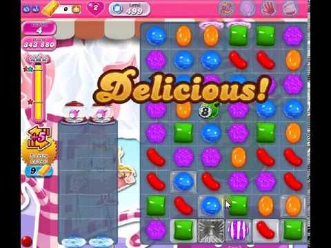 How to beat Candy Crush Saga Level 499 - 3 Stars - No Boosters - 434
