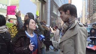 台灣民眾紐約反黑箱服貿行動│2014.3.21│老外看台灣│郝毅博