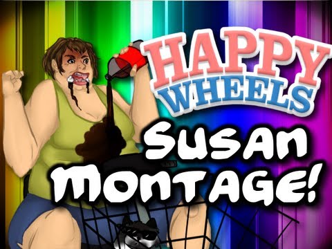 HAPPY WHEELS - FUNNY SUSAN MONTAGE #1 (HD)