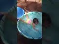 My crazy child. I think she practicing for Wipeout.