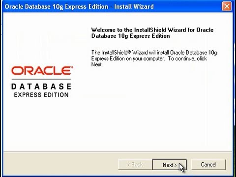 how to install oracle 10g express edition on windows XP 32 bit or 64 bit