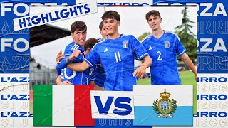 Highlights: Italia-San Marino 4-0 | Under 17 | Qualificazioni Campionato Europeo