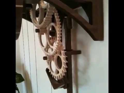 Wooden Gear Clocks