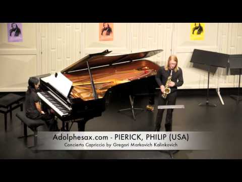 Dinant 2014 - Philip Pierick Concierto Capriccio by Gregori Markovich Kalinkovich