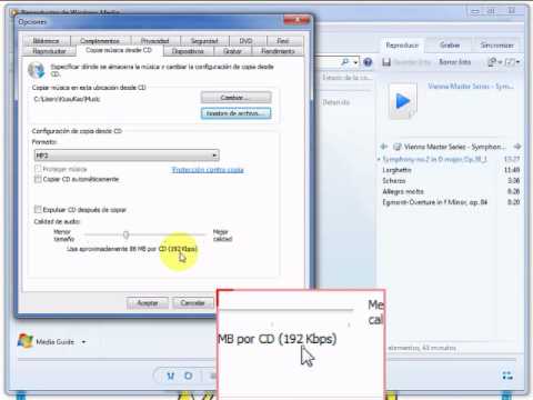 Ripear CD de audio con Windows Media Player. (Castellano) - YouTube