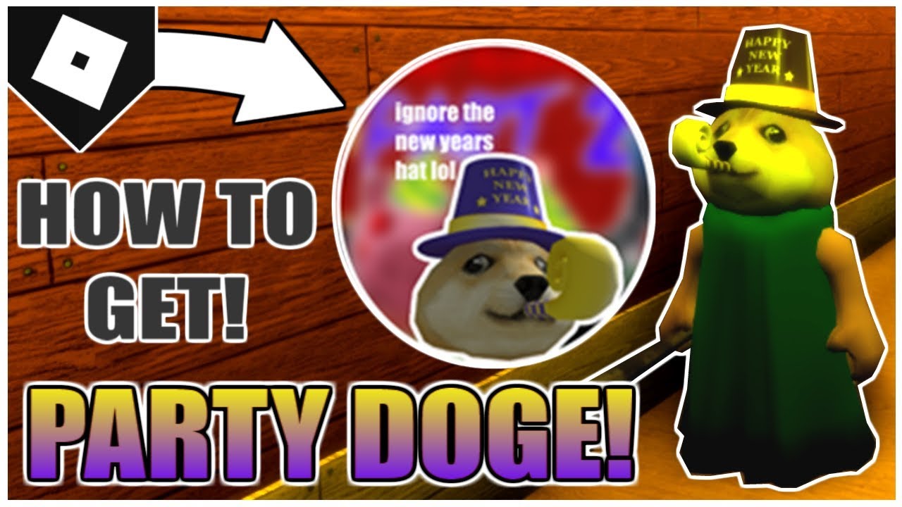 How To Get The Party Doge Event Badge Party Doge In Piggy Rp