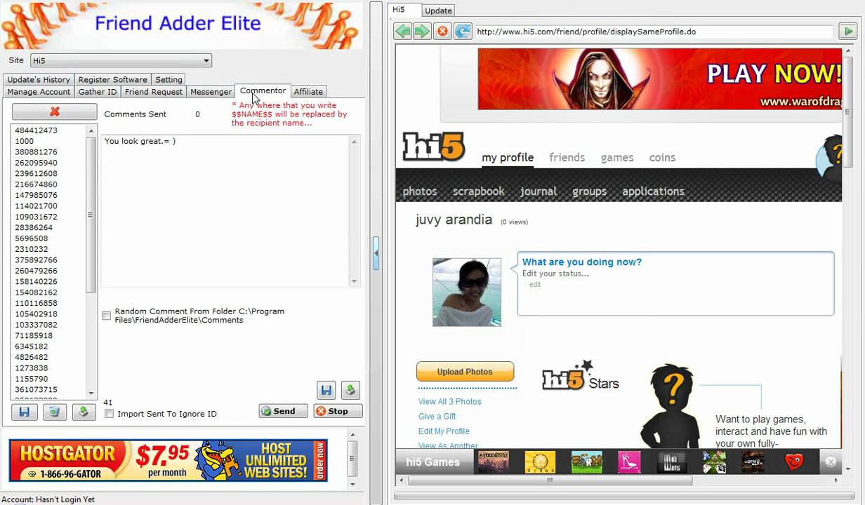 Hi5 Friend Adder Elite Tutorial ( Automate Sending a Wall Poster ...