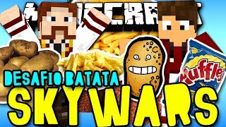 SKYWARS - O DESAFIO DA BATATA CRUA? (c/ Lugin) - Minecraft