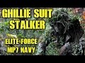 DesertFox Airsoft: Ghillie Suit Stalker (Elite Force MP7 Navy Gas Blow Back)
