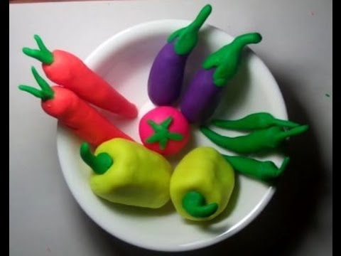 How to make Play Doh vegetables - YouTube