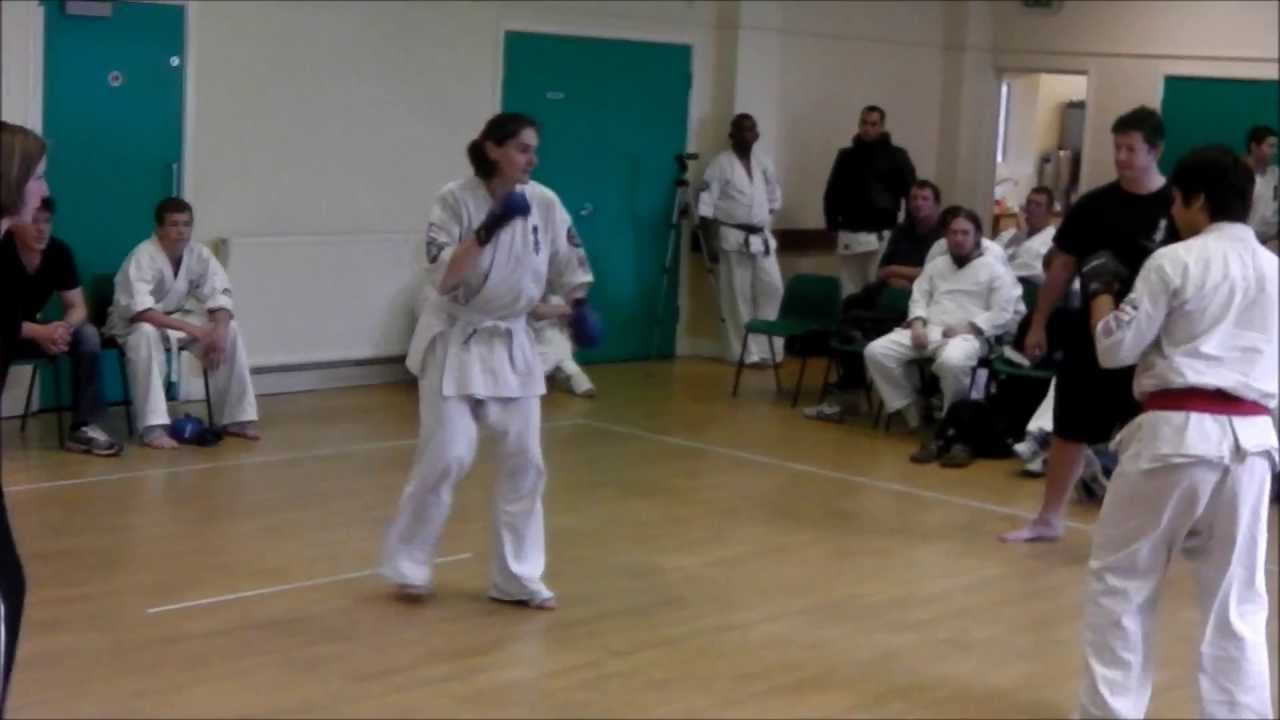 Woman Karate Fights Man - YouTube