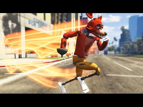 ANIMATRONICS WITH THE FLASH POWERS (SUPER SPEED) (GTA 5 Mods FNAF Funny Moments)