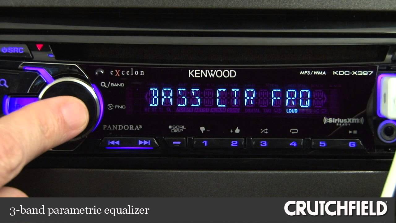 Kenwood Excelon KDCX397 Car Receiver Demo Crutchfield Video YouTube