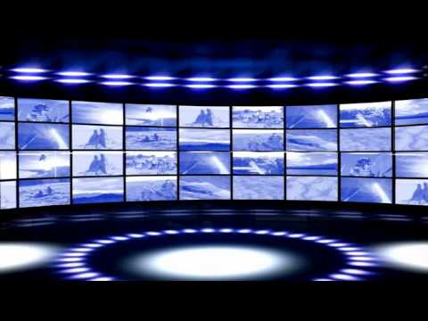 Virtual TV News Studio Backgrounds Bradley tv2 - YouTube