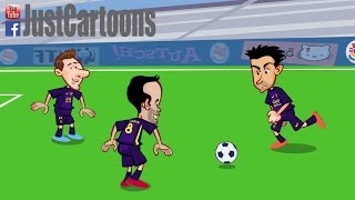 Atletico Vs. Barcelona - in 19 Seconds.