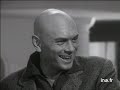 Yul Brynner parle de sa carrière