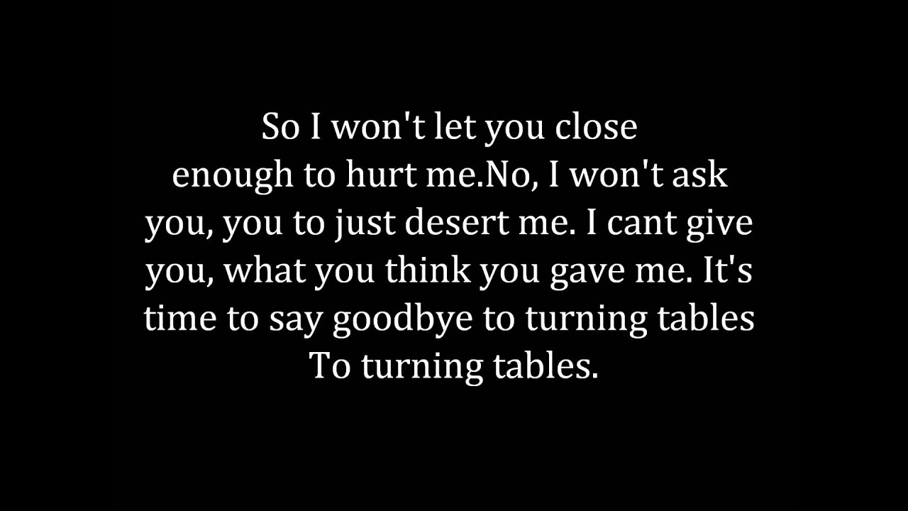 Adele Turning Tables lyrics YouTube