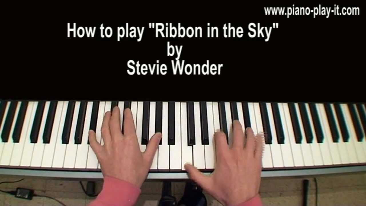 Ribbon in the Sky Stevie Wonder Piano Tutorial YouTube
