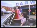 Girl in convertible at the car wash