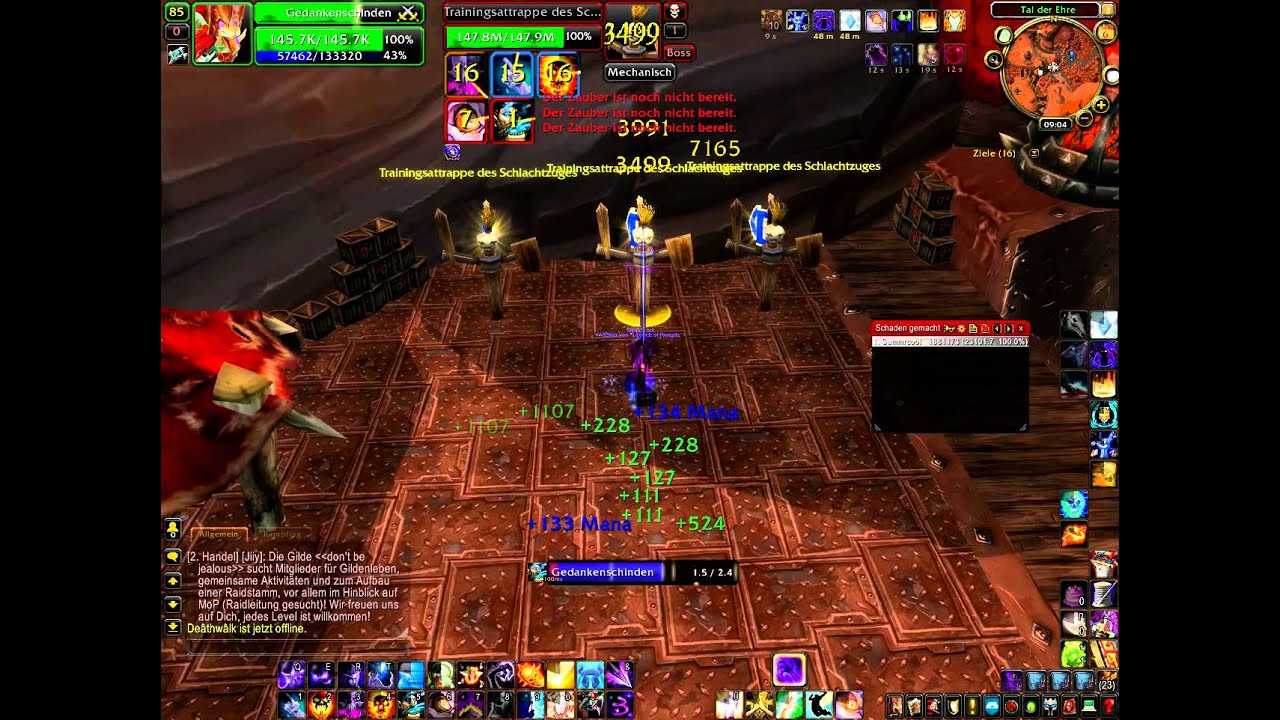 Shadow Priest 22k-28k DPS Test Dummy 4.3.4 ilvl 386 / Rotation ...