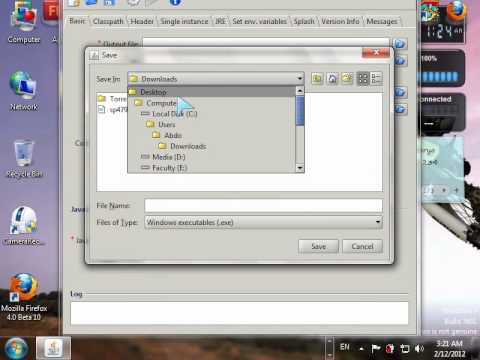 java (.jar) file to (.exe) file - YouTube