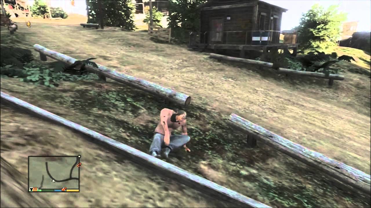 Grand Theft Auto V Attacking nude camp - YouTube