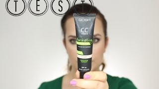 Pierwsze wrażenie + test na żywo - GOSH CC Cream Illuminating Foundation - recenzja