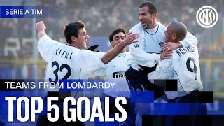 RONALDO, ZANETTI AND MORE 🔥? | TOP 5 GOALS VS TEAMS FROM LOMBARDY⚽⚫🔵??