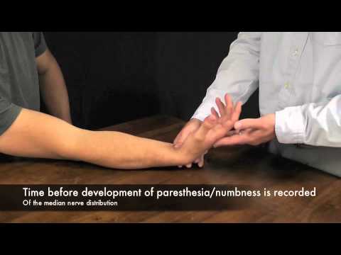 Wrist Flexion and Median Nerve Compression Test (CR) - YouTube