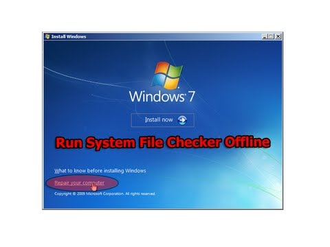 system file checker