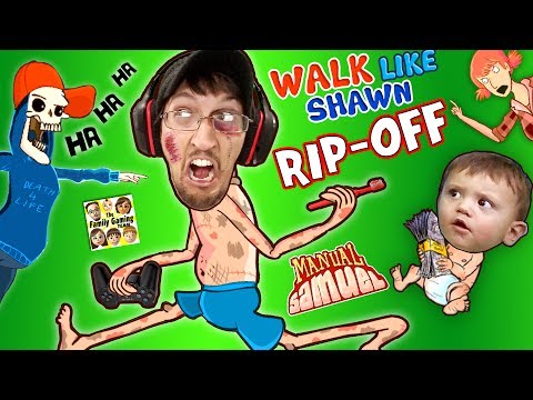 WALK LIKE SHAWN Video Game RipOff FGTEEV HILARIOUS Funny Fails w Manual Samuel the DOOFY ZOMBIE
