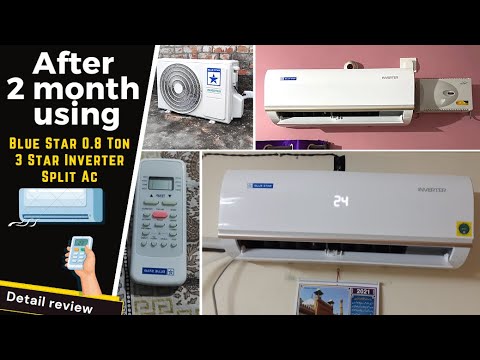 video Blue Star 0.8 Ton 3 Star Convertible 5 in 1 Cooling Inverter Split AC (Copper, Multi Sensors, Dust Filter, Smart Ready, Blue Fins, Self Diagnosis, 2024