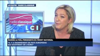 Marine Le Pen, invitée politique de Guillaume Durand avec LCI