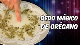 Dedo mágico de orégano (experiência de Química)