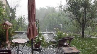 Unwetter 28 Juli - Hagelgewitter auf dem Österberg