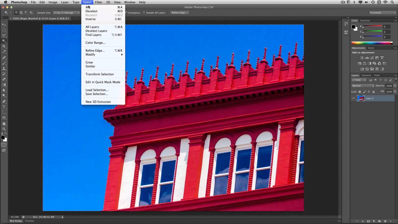 how to use magic wand tool to add exture in photoshop