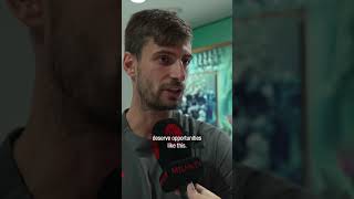 Post-match reaction from Gabbia🎙️?| #Shorts